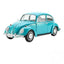 New 1/24 scale Volkswagen Beetle 1966 plastic model car 20732