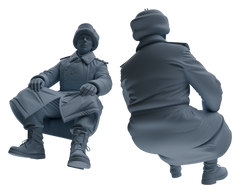Detail view of MRY-SFW LYGR642 WWII Soviet Four-Person Leisure Model