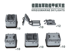 SSMODEL G700019 700 scale German Navy battleship deck skylight