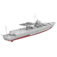 RHWS020S Military Model Kit Full Hull Soviet Project 1124 Armoured Gunboat