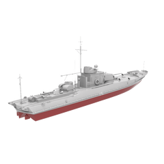 RHWS023S Military Model Kit Full Hull USSR Project 191M ARMORED GUN BOATS