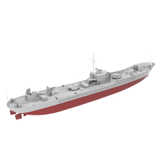 RHWS024S Military Model Kit Full Hull USSR Project 161/161M ARMORED GUN BOATS