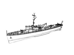RHWS006S Military Model Kit FULL HULL HMS Vanguard Class Battleship
