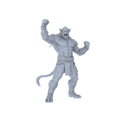 Detail view of MRY-SFW LYGR093 Medieval knight celebration pose2 resin white model miniature soldier scene character figure hand painted Model