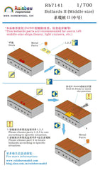Rainbow RB7141 1/700Detail Up Bollards II (Middle size)