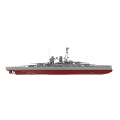 RHWS042S Military Model Kit Full Hull Germany SMS Sachsen