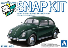 Aoshima AO-20343 1/32 Model Car Snap Kit 20-JG VW Volkswagen Beetle Jungle Green