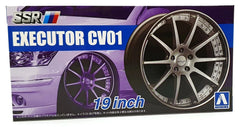 Aoshima AO-20292 1/24 Scale 20292 - SSR Executor CV01 19' Wheels & Tyres Set #13