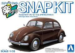 Aoshima AO-06804 1/32 Model Car Snap Kit 20-TB VW Volkswagen Beetle Texas Brown