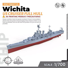 SSMODEL MRY-SFW SSC700571S 1/700 Military Model Kit US Wichita Cruiser Full Hull