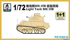 S-model 1/72 PS720019 Light Tank MK.VIB (1+1)