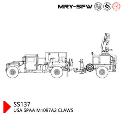 LaoYao 1:200 USA SPAA M1097A2 CLAWS
