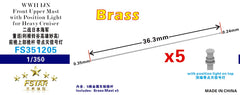 FIVE STAR 1/350 351205 Front Upper Mast wPosition Light for Heavy Cruiser (5pcs)