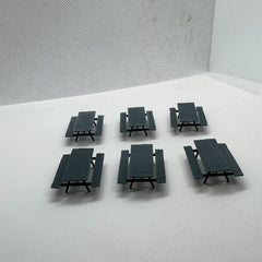 MRY-SFW 1:64 Picnic Table Camping 3D Printed Railway Train Layout Scene 6pcs