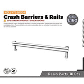 1/160 Crash Barriers&Rails N Scale Scene Display Props Model Railroad Road