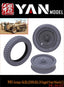 YAN MODEL PE35157 1/35 WWII German Sd.Kfz.250/Sd.Kfz.10 Sagged Front Wheels(2)