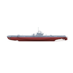 SSMODEL 1/700 Military Model WWII USS Navy Archerfish Submarine Full Hull