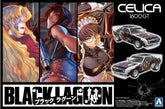 Aoshima AO-20129 1/24 Itasha Car Kit Black Lagoon Toyota TA22 Celica 1600GT '72