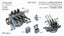 Rainbow 1/700 IJN Type96 25mm Triple AA guns & Ammunition Boxes 3D Print Set