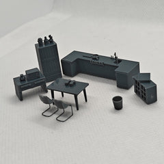 SSMODEL LYTS64012 1/64 S Scale Scenes Simulated Kitchen And Dining Table Models