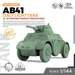 SSMODEL SS144989 1/144 Military Model Kit Italy AB41 Light Tank