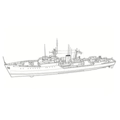 SSMODEL SSC144151S 1/144 Military Model INS Blackwood Class Frigate Full Hull