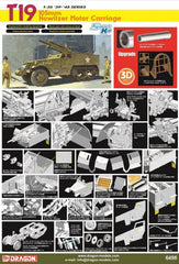 DRAGON 1/35 6496 T19 105mm Howitzer Aluminum Gun Barrel//3D Printed Headlight