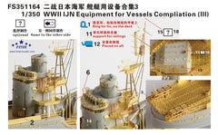 FIVE STAR FS351164 1/350 WWl IJN Equipment For Vessels Compliation (lll)