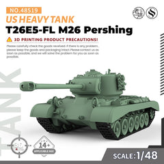 SSMODEL SS48519 1/48 Military Model Kit US T26E5-FL M26 Pershing Heavy Tank