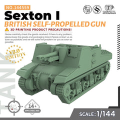 SSMODEL SS144559 1/144 Military Model Kit British Sexton I Self-Propelled Gun