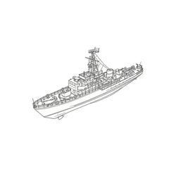 SSMODEL 1/350 Military Model USSR Soviet Union T43K Class Minesweeper Full Hull