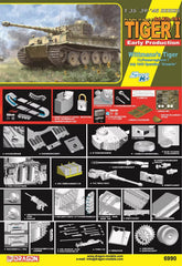 DRAGON 6990 1/35 1/35 Wittmann's Tiger "Zitadelle" July 1943 Model Kit