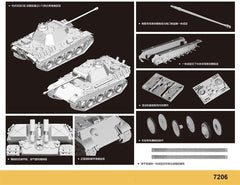 DRAGON 7206 1/72 Scale German Sd.Kfz.171 Panther G Late Version Model Kit
