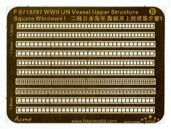 Fivestar PE 1/700 WWII IJN Vessel Upper Structure Square Windows I FS710297