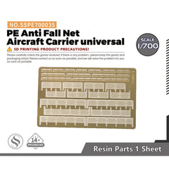 SSMODEL 1/700 Model Detail Up PE Anti Fall Net Aircraft Carrier universal