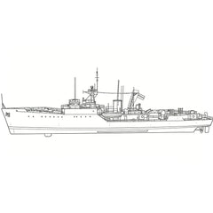 SSMODEL SSC144151S 1/144 Military Model INS Blackwood Class Frigate Full Hull