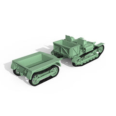 SSMODEL SS144667 1/144Military Kit France Renault UE Tank Destroyer With Trailer