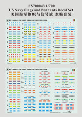Fivestar 1/700 US Navy Flags and Pennants Decal Set FS700043