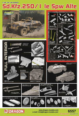 Dragon 6557 1/35 WW.II German Sd.Kfz.250/1 Spw Alte w/Track/Metallic Car