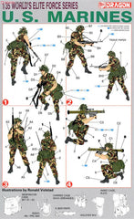 DRAGON 3007 U.S. MARINES 1/35 Kits Soldiers 4 figures model