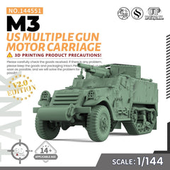 SSMODEL SS144551 1/144 Military Model Kit US M3 Multiple Gun Motor Carriage