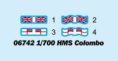 Trumpeter 1/700 06742 HMS COLOMBO Model Kit