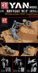 YAN MODEL PE-35191 1/35 WWII German Tank Members (Contains three figures)