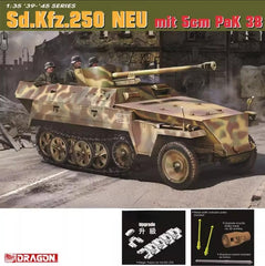 DRAGON 6884 1/35 Scale Sd.Kfz.250 NEU mit 5cm PaK 38 Model Kit