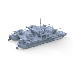 SSMODEL 1/350 Military Model Kit German Navy SF40 Siebel Air Defense Ferry
