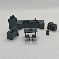 SSMODEL LYTS64012 1/64 S Scale Scenes Simulated Kitchen And Dining Table Models