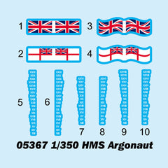 Trumpeter 05367 HMS ARGONAUT 1:350 Model Kit