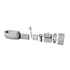 SSMODEL LYT87046 1/87 Scene Model Bathroom Equipment