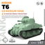 SSMODEL SS87533 1/87 HO Scale Railway Military Model Kit US T6 Medium Tank