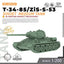 SSMODEL SS200755 1/200 Military Model Soviet T-34-85/ZiS-S-53 Medium Tank